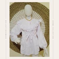 Gambar serma collection | atasan blouse jumbo kemeja shakila ruffle ld 110 - Putih dari bajumurah35 undefined 5 Tokopedia