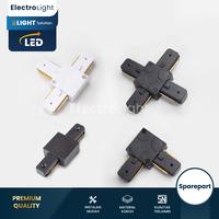 Gambar Sambungan rell lampu sorot konektor join track light belok lurus siku - Tipe I, Hitam dari Electrolight.official undefined 1 Tokopedia
