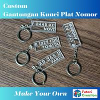 Gambar Custom Gantungan Kunci Akrilik Plat Nomor Mobil Motor Keychain Acrylic dari Futari Creation undefined 1 Tokopedia