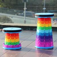 Gambar Deli Chair Rainbow Kursi Cantik Lipat Pelangi Bisa Dilipat Teleskopic - ORANGE dari niakurnicell undefined 1 Tokopedia