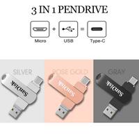 Gambar Flashdisk 3in1 USB 3.0 1TB / 2TB – Android, Type-C & Micro USB, High Speed - SILVER, 1TB dari Djaca store ID undefined 2 Tokopedia