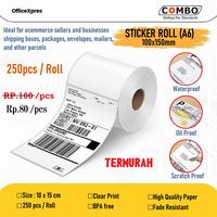 Gambar Kertas Label STICKER 100x150mm / Thermal Label pengiriman A6 100 x 150 dari officeXpres undefined 1 Tokopedia