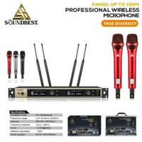 Gambar mic wireless original soundbest star voice microphone vocal karaoke - Hitam dari SUMMARECON ELEKTRONIK undefined 2 Tokopedia