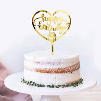 Gambar Cake Topper Tulisan Happy Birthday Akrilik Dekorasi Kue Ulang Tahun - Bday D Gold dari Aquarinz undefined 4 Tokopedia