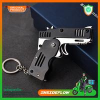 Gambar Mainan Pistol Karet Gelang Foldable Rubber Band Gun tembak tembakan - Hitam dari insideflow id undefined 1 Tokopedia