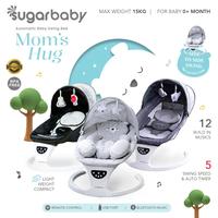 Gambar SWING BED MOMS  HUG AUTOMATIC BABY/ AYUNAN BAYI/ BOUNCER | SUGAR BABY - GREY, PLASTIK dari Varia baby shop undefined 3 Tokopedia