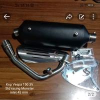 Gambar Knalpot STD SHIJIRO Racing Vespa matic 150 3V type MONSTER inlet 45 mm dari Shijiro Racing Store One undefined 2 Tokopedia
