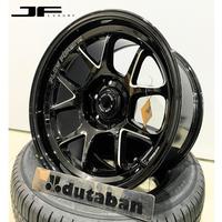 Gambar Velg R18 18x9 6x139 ET 0 JF Luxury Nero Lenso Venom 6 Gloss Black Edge dari DUTA BAN undefined 2 Tokopedia