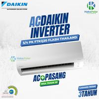 Gambar AC DAIKIN 3/4 PK FTKQ 20 TERMASUK PEMASANGAN FLASH INVERTER THAILAND - 3 METER dari Haka Polar Indonesia undefined 1 Tokopedia