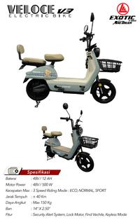Gambar (EXOTIC) VELOCE V3 SEPEDA LISTRIK - Putih dari smootmotorsurabaya undefined 2 Tokopedia