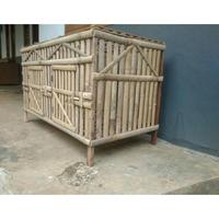 Gambar Kandang Ayam Bambu Lipat Segi Empat Rakitan Pintu 2 - NaturL, 100x50x50cm dari ALAM PUTERA undefined 4 Tokopedia