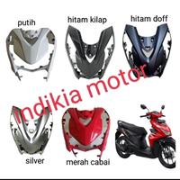 Gambar cover body bodi depan tameng sayap panel dasi beat Fi LED beat led new - hitam glossy, extra baut dari KyaMotor_NEW undefined 1 Tokopedia