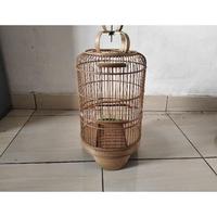 Gambar sangkar burung cungkok D24 bulat pleci Kolibri full bambu - Kurungan aja, Sangkar dari ALAM PUTERA undefined 1 Tokopedia