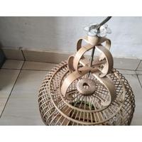 Gambar sangkar burung cungkok D24 bulat pleci Kolibri full bambu - Kurungan aja, Sangkar dari ALAM PUTERA undefined 5 Tokopedia