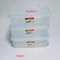 Gambar 6pcs/12pcs Kotak Makanan Trisula 700ml/Kotak Penyimpanan Serbaguna/Kotak Plastik Bingkisan/Kotak Bekal - 6 pcs dari DI BELOKIR PERMANEN 0003 undefined 3 Tokopedia