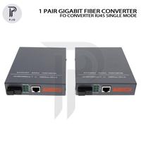 Gambar 1 pair gigabit fiber optic converter - FO Converter rj45 single mode dari PJD Shop ID undefined 1 Tokopedia