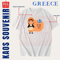 Gambar DGGCloth Kaos Greece New Tshirt Yunani New Varian Terbaru Type 5 - Model 1 (Hitam), 5L dari DGG CLOTHING undefined 1 Tokopedia