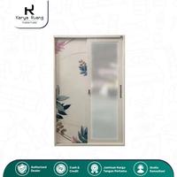 Gambar LEMARI PAKAIAN 2 PINTU SLIDING uk 120 140 MURAH LEMARI BAJU PLAT BESI - MULBERRY dari Karyaruang.id undefined 2 Tokopedia