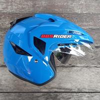 Gambar Helm ASCA Premier Solid Double Visor - Blue AL Biru dari BBS Rider undefined 3 Tokopedia