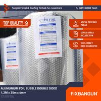 Gambar Aluminium Foil Bubble Type Double Sided STAR FOIL T=4mm Uk, 1.2mx25m dari Fixbangun Steel & Roofing undefined 1 Tokopedia