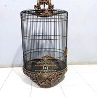 Gambar sangkar kacer ukir naga dan burung hong dari ISJ sangkar55 undefined 1 Tokopedia