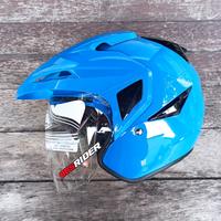 Gambar Helm ASCA Premier Solid Double Visor - Blue AL Biru dari BBS Rider undefined 1 Tokopedia