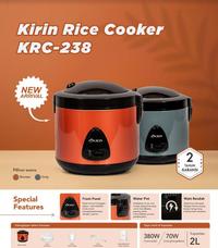 Gambar RICE COOKER KIRIN KRC 238 3 in1 - Kapasitas 2 Liter - Orange dari TOKO JAWA ELECTRIK undefined 2 Tokopedia