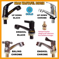 Gambar Kran Wastafel Keran air cuci tangan up down geser putar - BALING CHROME dari BABEH SANITARY undefined 1 Tokopedia