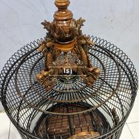 Gambar sangkar kacer ukir naga dan burung hong dari ISJ sangkar55 undefined 3 Tokopedia