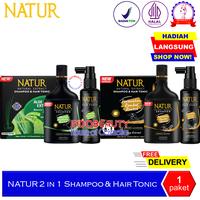 Gambar NATUR Natural Extract 2 in 1 Shampoo & Hair Tonic Package Paket - Ginseng dari INDOBEAUTY House of Cosmetics undefined 1 Tokopedia