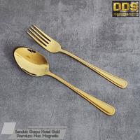 Gambar Sendok Garpu Hotel Gold Stainless Tebal Premium Non Magnetic - 1 Pasang(2pcs) dari DariDuaSatu undefined 4 Tokopedia