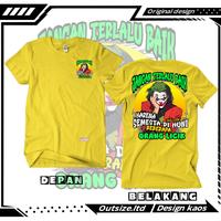 Gambar KAOS T-SHIRT JANGAN TERLALU BAIK KAOS URBAN STYLE BIGSIZE M L XL 2XL - Kuning/Mustrad, 3XL dari OUTSIZE LTD undefined 4 Tokopedia