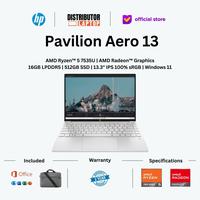Gambar HP Pavilion Aero 13 Be2001AU Ryzen 5 7535U 16GB 512GB 13" WUXGA OHS - Silver dari Distributor Laptop - HP Authorized undefined 1 Tokopedia