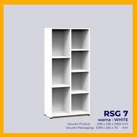 Gambar Rak buku minimalis / Rak buku Kayu / Rak buku murah Furniture Pajangan Penyimpanan Anak Putih Mainan - Putih dari Aufa.Furnihome undefined 1 Tokopedia