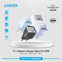 Gambar Anker Adaptor 20W PowerPort Nano Pro 511 IQ Fast Charge iPhone13 A2637 dari Wonderland Store undefined 1 Tokopedia