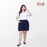 Gambar Celana Pendek Wanita Jumbo LP 70 - 120 celana santai bigsize Erica - Maroon dari STAYL Fashion Plus Size undefined 1 Tokopedia