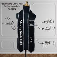 Gambar Selempang Wisuda Leher Pita (Horizontal) - Type 1, Pita Gold dari selempangwisudakediri undefined 3 Tokopedia