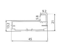 Gambar FA 128 - HUBEN 1 MTR / PROFIL ALUMINIUM / FRAME ALUMINIUM HUBEN FA 128 - Anodize dari Sukses Meubel undefined 3 Tokopedia