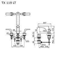 Gambar Kran Wastafel TOTO TX119LT / Lavatory Faucet TOTO (Hot - Cold) dari Indoestri Bangunan undefined 2 Tokopedia