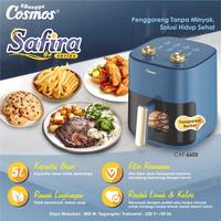 Gambar Air Fryer Cosmos CAF 6605 Safira Transparan 5 Liter Low Watt Airfryer - EXTRA KADO dari Toko Lima_NEW undefined 4 Tokopedia