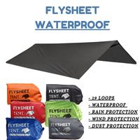 Gambar Flysheet 4x6M Bahan Tebal Anti Air Tutup Atap Pelindung Tenda Camping - 2x3 Meter, Biru dari SYMU OUTDOOR_NEW undefined 1 Tokopedia