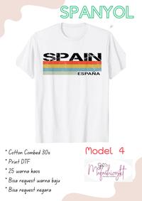 Gambar Kaos Oleh oleh Spanyol Spain Espana - Baju Spanyol Souvenir Batch 4 - Model 4, XXL dari mafashionjkt undefined 4 Tokopedia