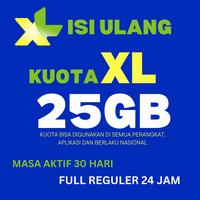 Gambar Kuota XL 25GB 50GB 100GB reguler Full Data 24jam Nasional - XL25GBJam08.00 dari Uniq Computer undefined 3 Tokopedia