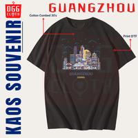 Gambar DGGCloth Kaos Souvenir Guangzhou Baju Tshirt Oleh Oleh China Type 1 - Model 1 (Hitam), 5L dari DGG CLOTHING undefined 4 Tokopedia