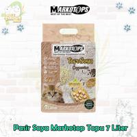 Gambar Pasir Kucing MARKOTOP Soya Tofu 7 Liter - Pasir Tofu soya 7L - donuts dari Akbar Kelinci Tangerang undefined 3 Tokopedia