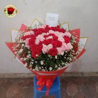 Gambar Buket bunga mawar fresh Hadiah Ulang Tahun bunga mawar fresh mawar merah mix warna pink muda dari PT FRESH CUT FLOWER undefined 2 Tokopedia
