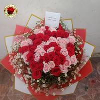 Gambar Buket bunga mawar fresh Hadiah Ulang Tahun bunga mawar fresh mawar merah mix warna pink muda dari PT FRESH CUT FLOWER undefined 3 Tokopedia