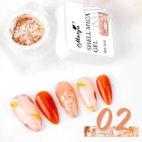 Gambar Monja 8ml Mica Shell, Gel Flake Sparkling, Sequins Mica Nail Gel dari pintubajaid undefined 5 Tokopedia