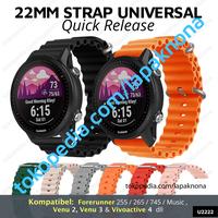 Gambar 22mm OCEAN Strap Garmin Venu 2 3 Forerunner 255 265 745 Music Tali Jam - 1-Black dari lapaknona. undefined 1 Tokopedia