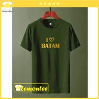 Gambar Kaos Distro Pria Wanita I LOVE BATAM Kaos Cowok Cewek Sablon Gambar - Merah, L dari Kaos Lemontee undefined 5 Tokopedia